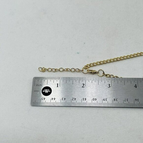 Rose Flower Necklace Earrings Matching Set Statement Gold Tone Chunky Retro Big - Picture 12 of 12